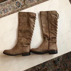 Tall brown boots